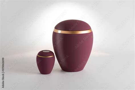 Cremation Urn for Ashes isolated Stock Photo | Adobe Stock