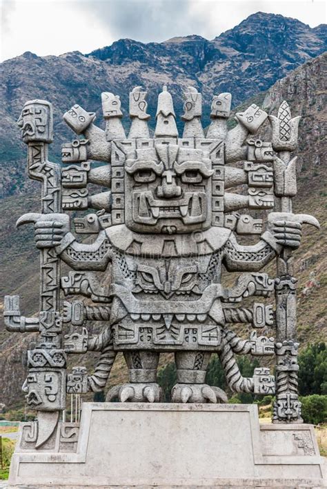 Wiracocha statue in Calca the peruvian Andes on Cuzco Peru. Wiracocha statue in #Sponsored , # ...