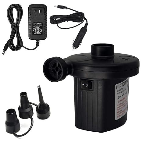 Rechargeable Inflator Deflator with 110V AC & 12V DC Adapter Pumps ...