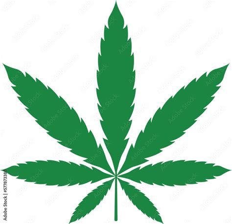 Marijuana leaf symbol, marijuana or hemp icon, cannabis medical sign ...