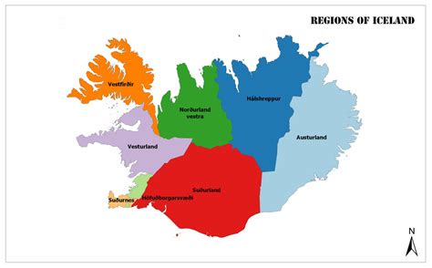 Regions of Iceland | Mappr