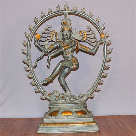 Vintage Finish Nataraj Statue - Buy exclusive brass statues, collectibles and decor