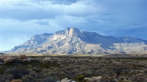 5 o'clock shadows on the highest point in Texas. El Capitan and Guadalupe Peak, Guadalupe Mtns ...