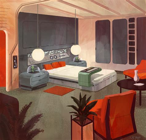 Retrofuturistic bedroom I painted : RetroFuturism | Retro futurism, Retro interior design ...