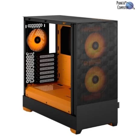 Case ATX Tower - FRACTAL CASE POP AIR RGB ORANGE - colore nero - Pianeta Computer