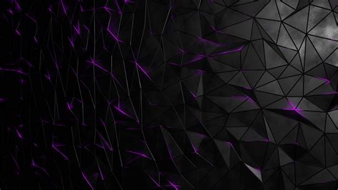 Black Purple Triangles HD Abstract Wallpapers | HD Wallpapers | ID #63511