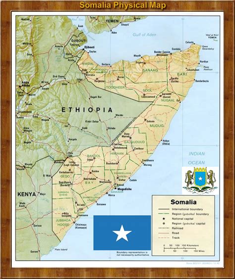 Somalia Physical Map