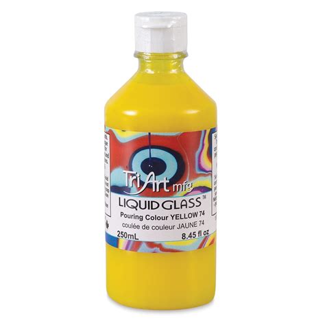 Tri-Art Acrylic Liquid Glass Pouring Color - Yellow, 250 ml | Michaels
