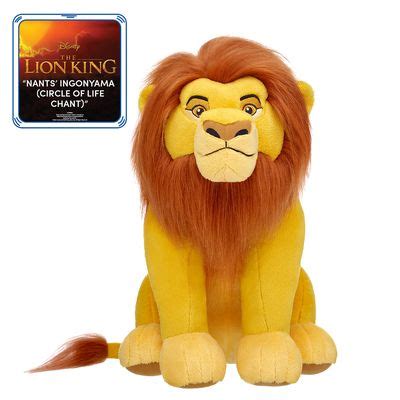 Build-A-Bear Online Exclusive Disney The Lion King Mufasa with “Nants’ Ingonyama (Circle of Life ...