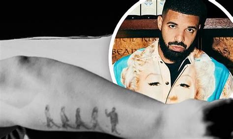 Drake gets tattoo of himself walking in front of the Beatles after ...