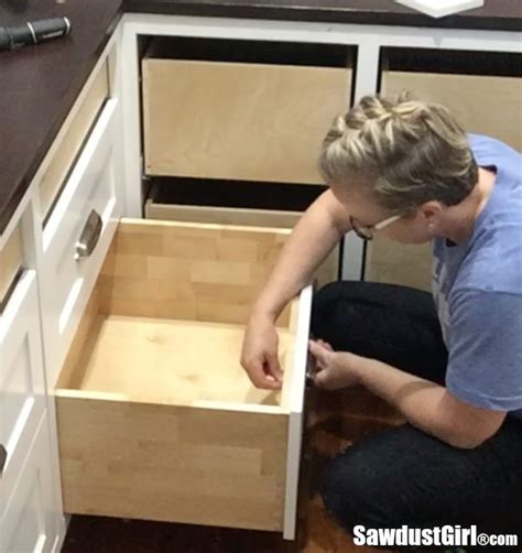 How To Install Cabinet Drawer Fronts Sawdust Girl