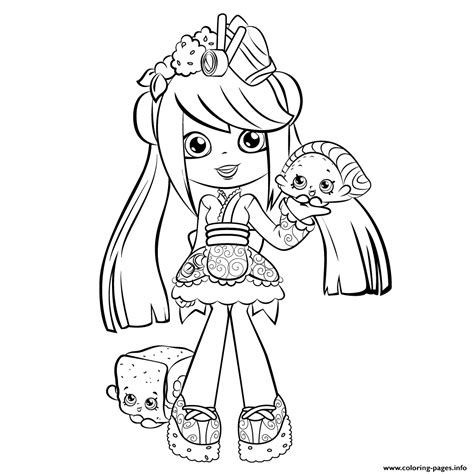 Shopkins Shoppies Coloring Pages Printable