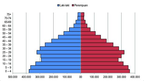 Gambar 7.6 Piramida Menurut Kelompok Umur Penduduk Provinsi Riau, 2015 ...