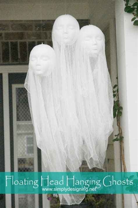 DIY Halloween Decorations | Floating Head Hanging Ghosts