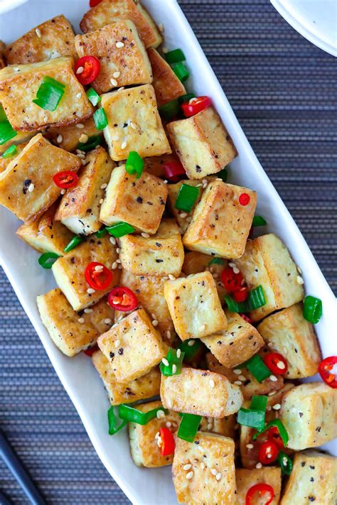 Crispy Pan-fried Tofu (Vegan, Gluten-free, & Meal Prep) - That Spicy Chick