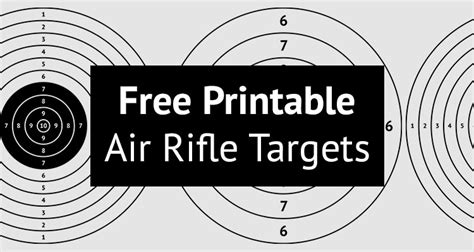 Free Printable Air Rifle Targets (A4, 17cm & 14cm) - The Airgun Centre