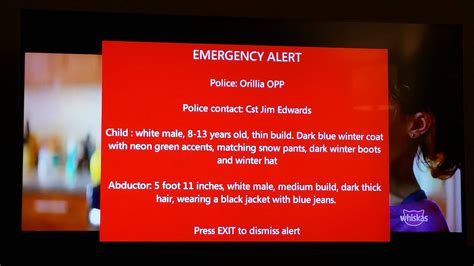 Emergency Alert: Child abducted in Orillia : r/canada