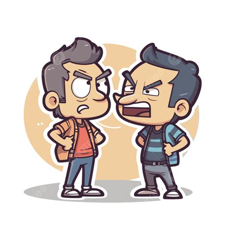 Cartoon People In A Disagreement Arguing Vector Clipart, Argument ...