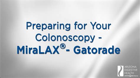 MiraLAX® – Gatorade Colonoscopy Prep - YouTube