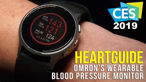 Omron HeartGuide Smart Wearable Blood Pressure Monitor at CES 2019! - YouTube