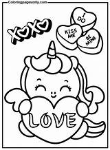 Unicorn Valentine Heart Coloring Page  Vrogueco sketch template