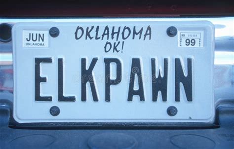 License Plate In Oklahoma Editorial Image - Image: 23169030