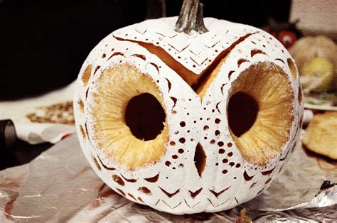 Our Little Burrow: My very 1st DIY: Decorative Owl Pumpkin