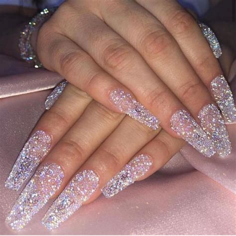 Uñas Brillantes espectaculares💋 | Crystal nails, Coffin nails designs, Swarovski nails