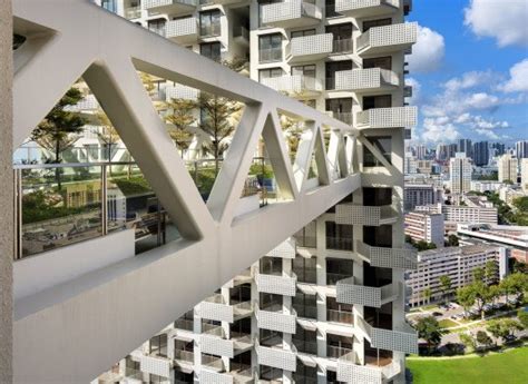 Safdie's Cascading SkyHabitat complex in Singapore features green sky bridges