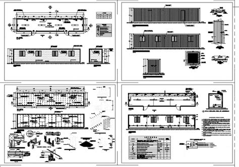 Offices In Recycled Marine Containers DWG Full Project for AutoCAD • Designs CAD