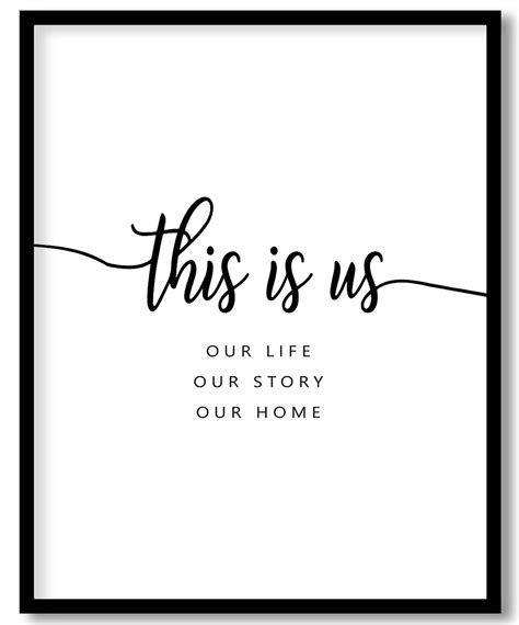 This is us - quotes, life, story, home - Wall Art, Hanging Wall Decor ...