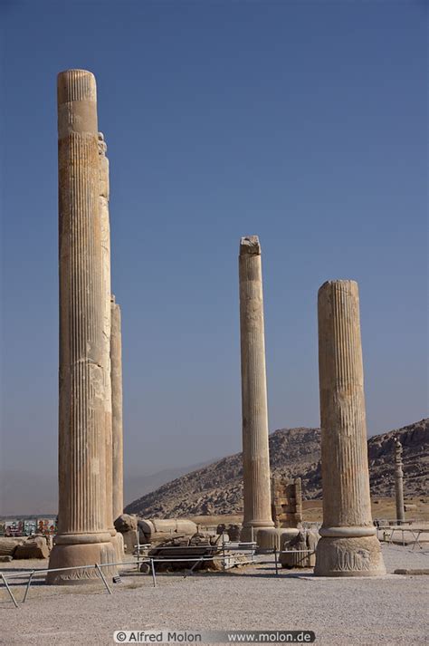 Photo of Apadana palace ruins. Palaces, Persepolis, Iran