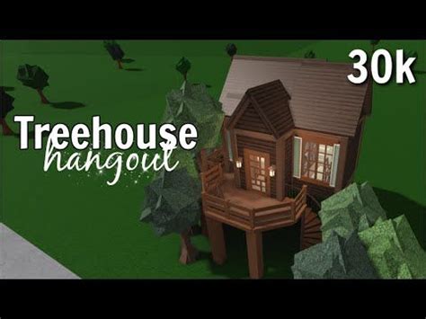 Treehouse Hangout Speedbuild *30K* || Roblox: Bloxburg - YouTube | Tree house, House plans with ...