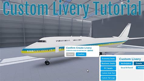 How to make Custom Liveries in Cabin Crew Simulator Roblox - YouTube