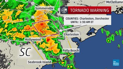 Tornado damage reported in Johns Island & West Ashley, near Charleston, SC (via NWSCharlestonSC ...