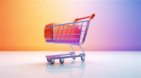 Gradient Modern Simple Shopping Cart Background, Gorgeous, Carnival, Shopping Background Image ...