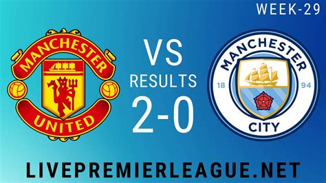 Manchester United Vs Manchester City | Week 29 Result 2020