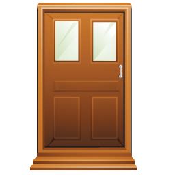 Brown door clipart - Clipground