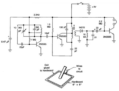 BFO Metal detectors Circuit Diagram | Electronic Circuits Diagram