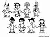 Diversity Coloring Pages  Home sketch template