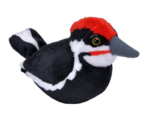 Audubon II Pileated Woodpecker Stuffed Animal with Sound - 5" - Wild Republic