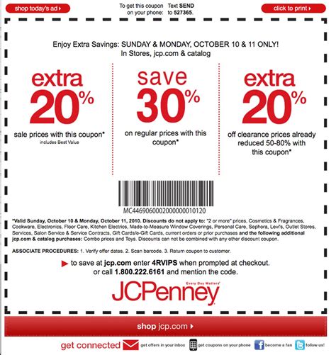 Coupons Jcpenney In Store Printable