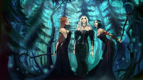 Witches in the forest wallpaper - Fantasy wallpapers - #19944