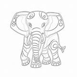 Coloring Elephant Pages  Mimi Panda sketch template