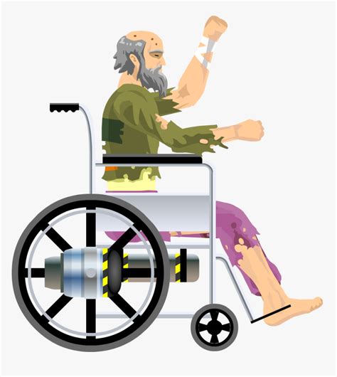 Happy Wheels Wheelchair, HD Png Download , Transparent Png Image - PNGitem