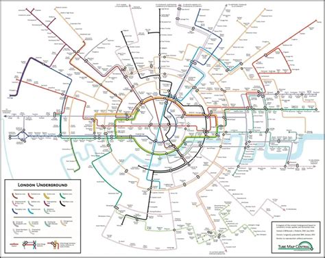 Redesigned circular London Tube map takes internet by storm, as creator says current... - LBC