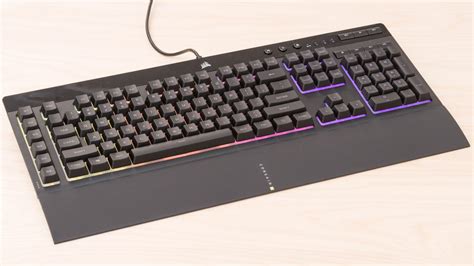 Razer Cynosa Chroma vs Corsair K55 RGB Gaming Keyboard Side-by-Side Keyboard Comparison - RTINGS.com