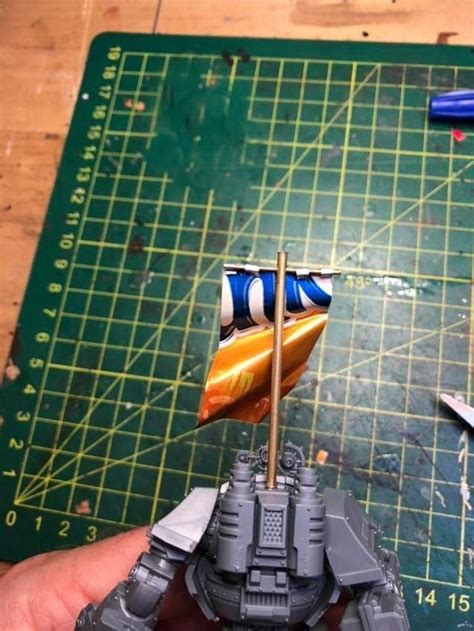 Easy Way to Make a DIY Banner and Flag for Miniatures - Stepping Between Games