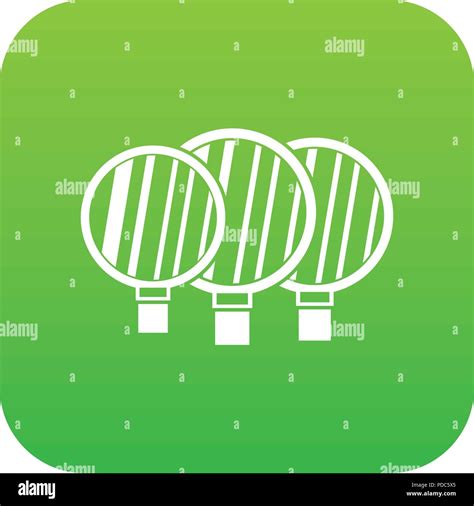 Camera lenses icon digital green Stock Vector Image & Art - Alamy