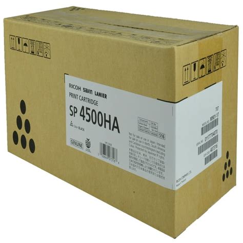 OEM Ricoh Toner Cartridge, BLACK, 12K YIELD - for use in Ricoh SP 4510DN printer, SP 4510SF ...